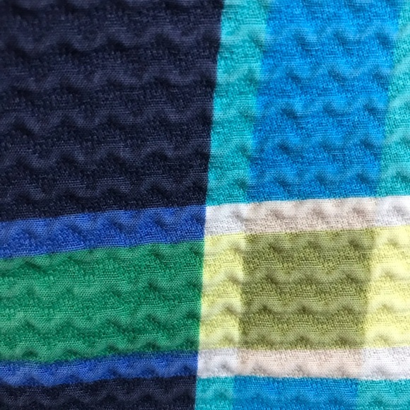 TOMMY HILFIGER SEERSUCKER SHORTS SIZE 16 -100% COTTON-COLORBLOCK - Picture 8 of 14